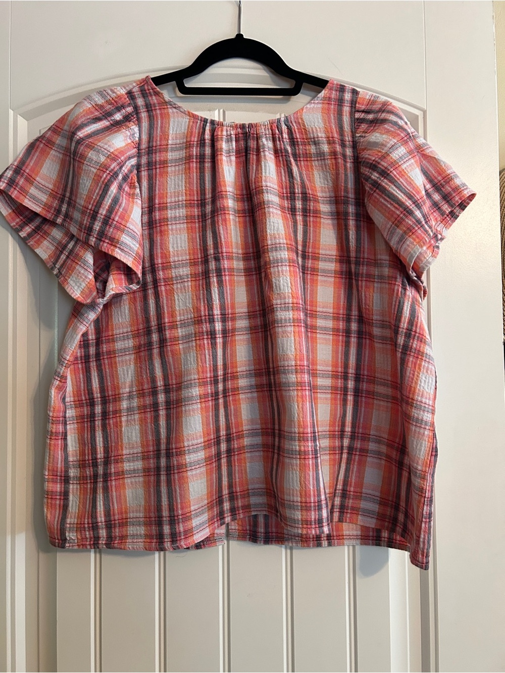 LOFT Cotton Short-Sleeve Blouse